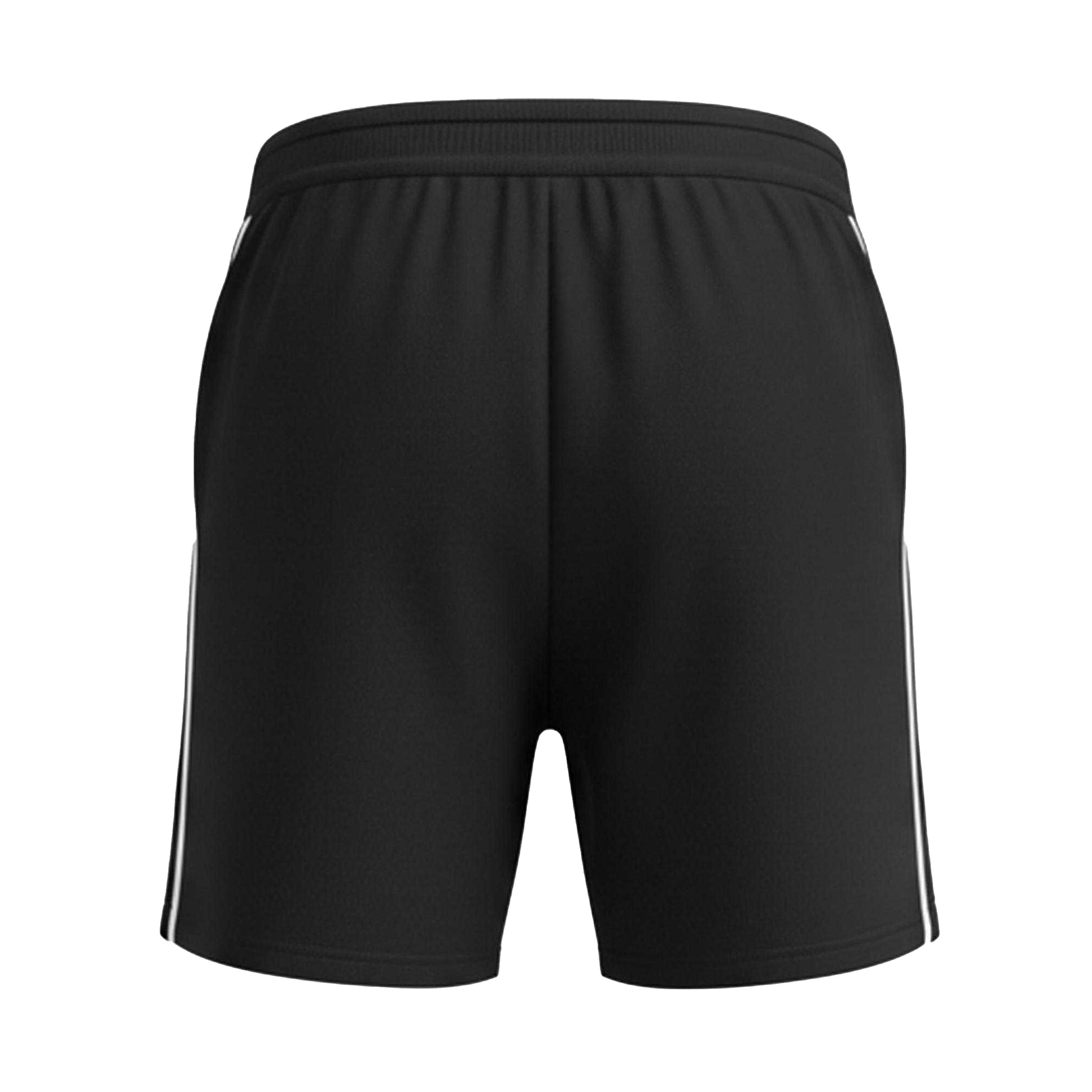 Black - Back - Boss Mens Cotton Tape Straight Shorts