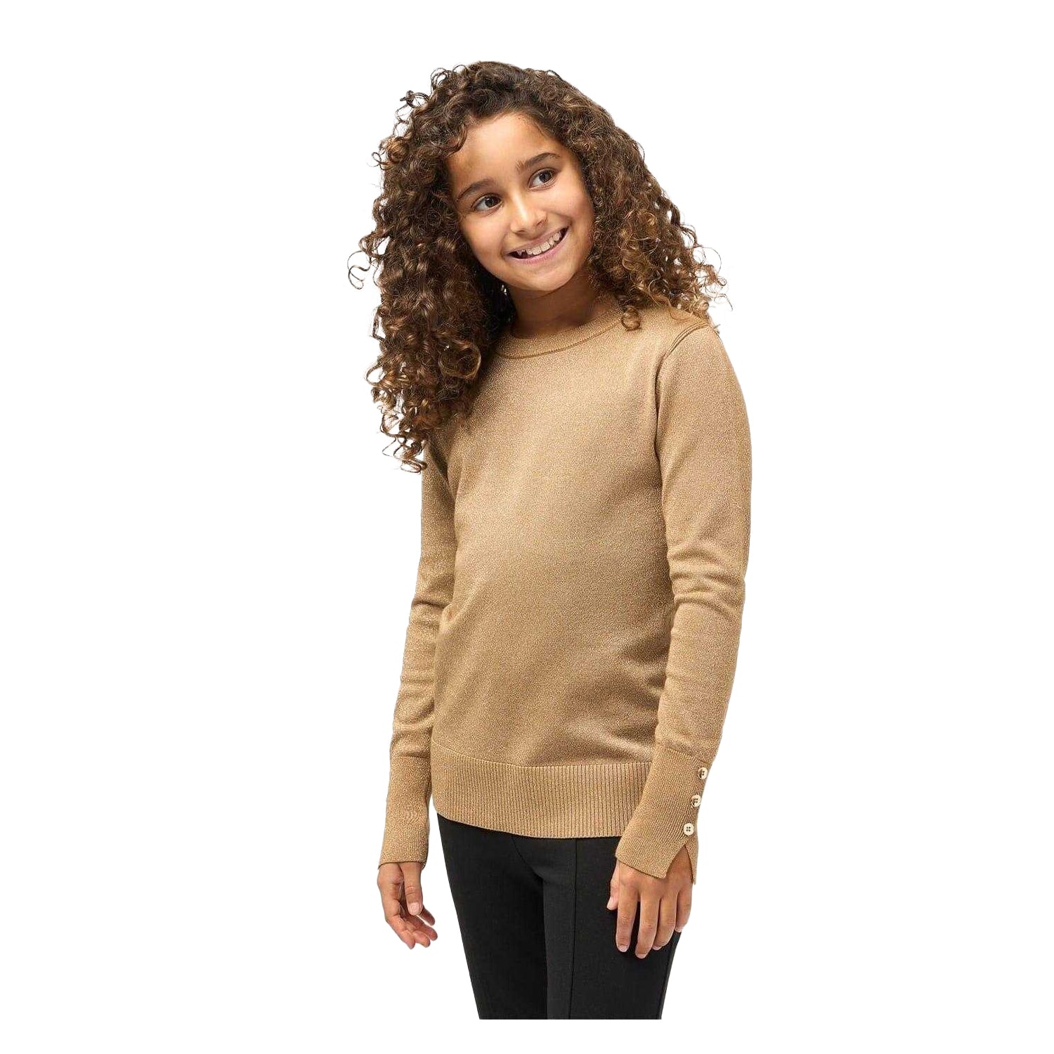 Gold - Lifestyle - Biba Girls Shimmer Jumper