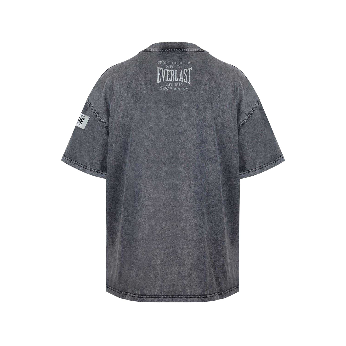 Washed Grey - Back - Everlast Womens-Ladies Boyfriend T-Shirt