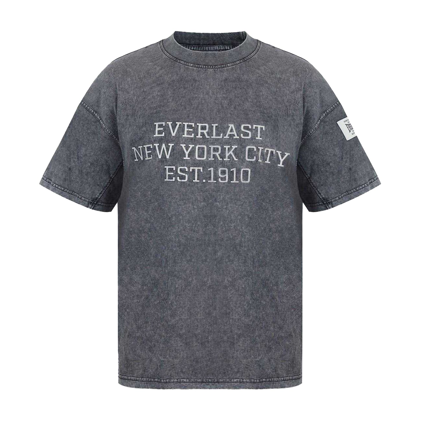 Washed Grey - Front - Everlast Womens-Ladies Boyfriend T-Shirt