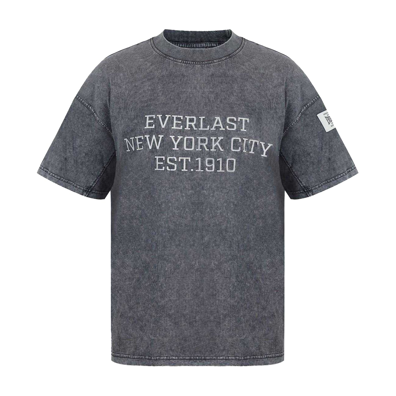 Washed Grey - Front - Everlast Womens-Ladies Boyfriend T-Shirt