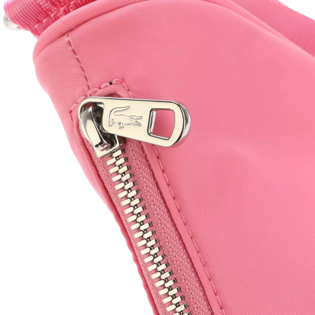 Pink - Side - Lacoste Half Moon Nylon Active Crossbody Bag