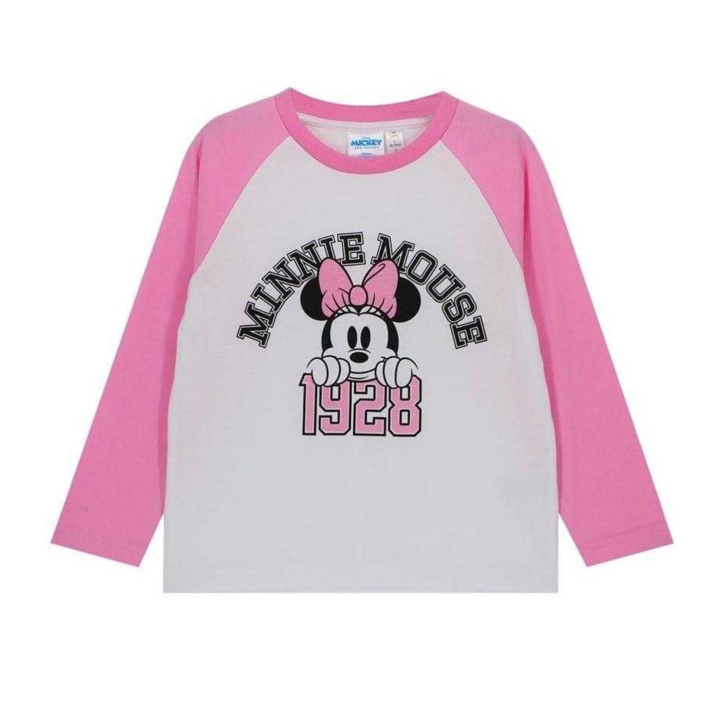 Pink - Front - Disney Baby Stitch & Angel Polyester Blend T-Shirt