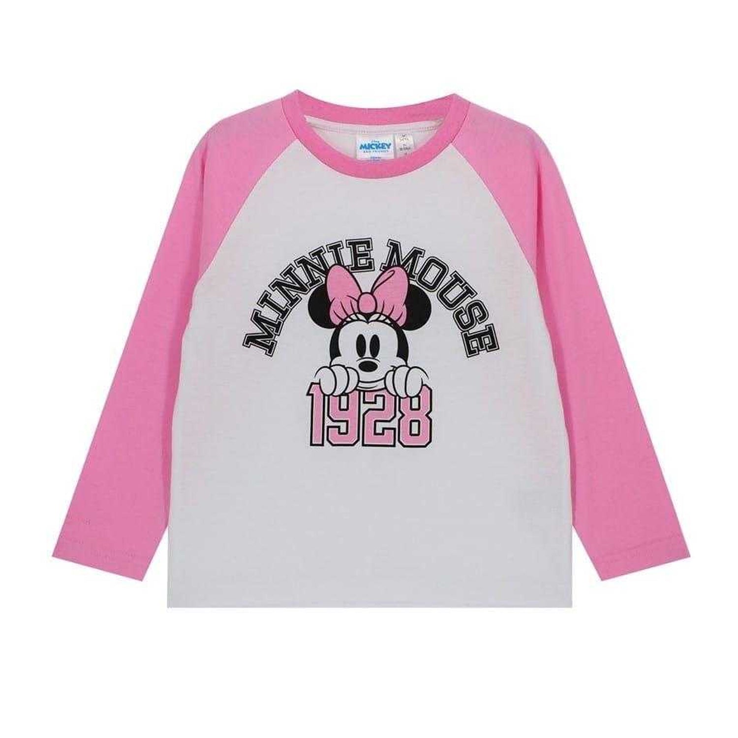 Pink - Front - Disney Baby Stitch & Angel Polyester Blend T-Shirt