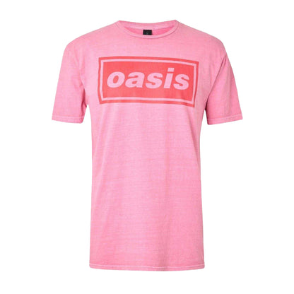 Pink - Front - Oasis Unisex Adult Definitely Maybe Regular T-Shirt