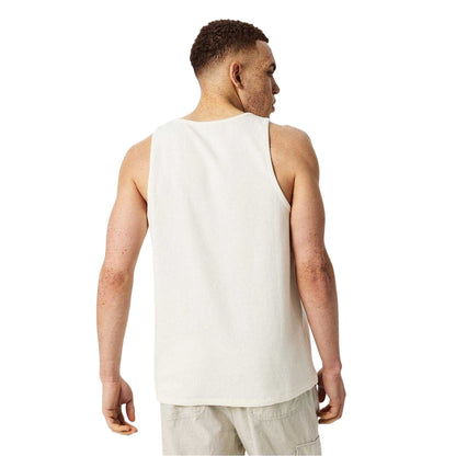Bone - Back - Jack Wills Mens Textured Regular Vest Top