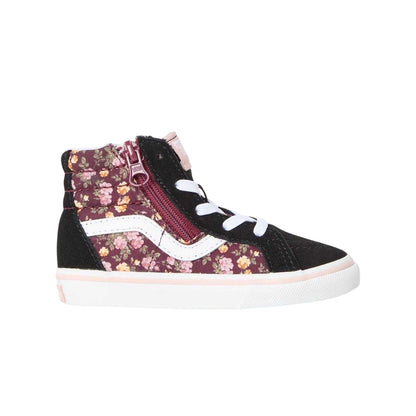 Black - Front - Vans Toddler Sk8 Hi Reissue Floral High Top Trainers