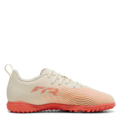 Almond-Red - Lifestyle - Puma Childrens-Kids Future 9 Play Astro Turf Trainers