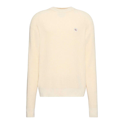 Calico - Front - Calvin Klein Mens Waffle Crew Neck Jumper