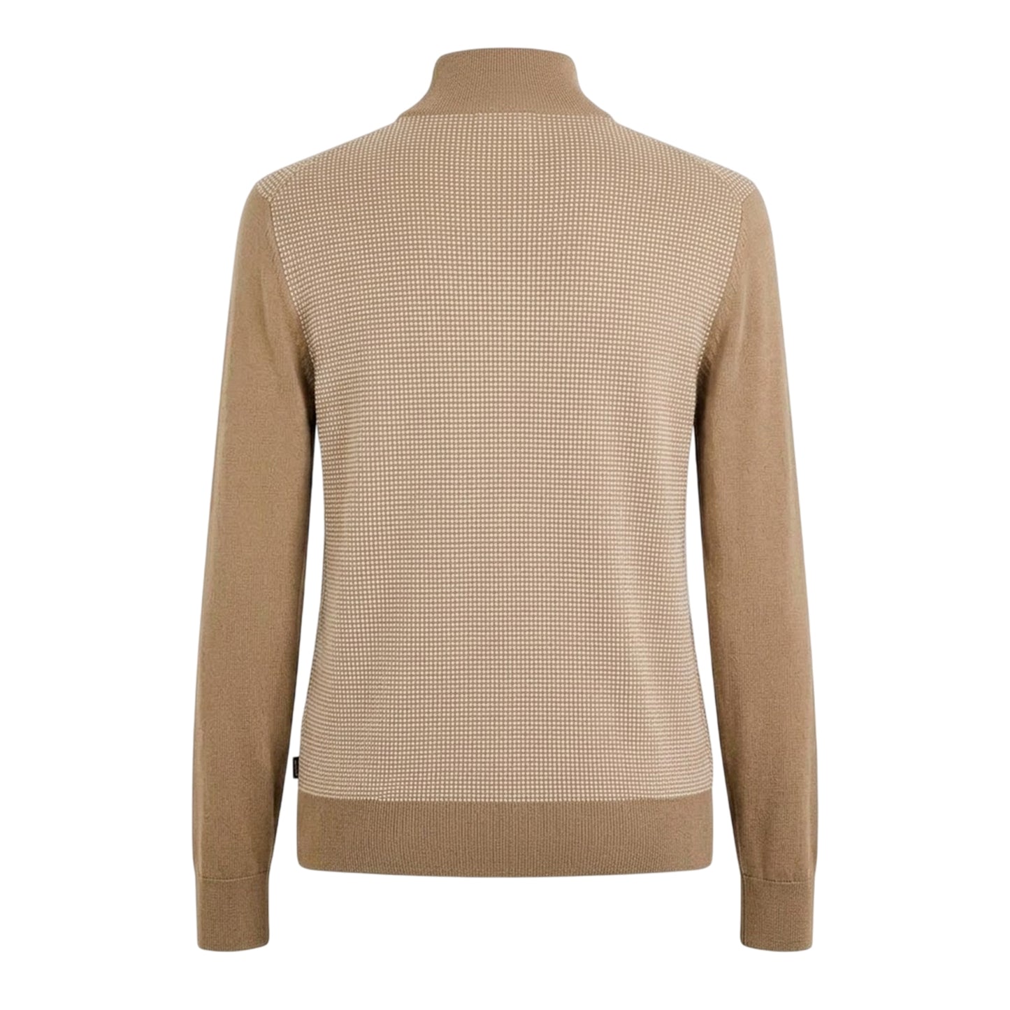 Beige - Back - Boss Mens H Dambino Knitted Casual Jumper