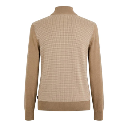 Beige - Back - Boss Mens H Dambino Knitted Casual Jumper