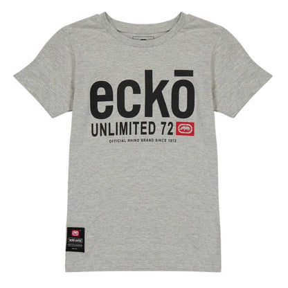 Grey - Front - Ecko Boys Unlimited T-Shirt