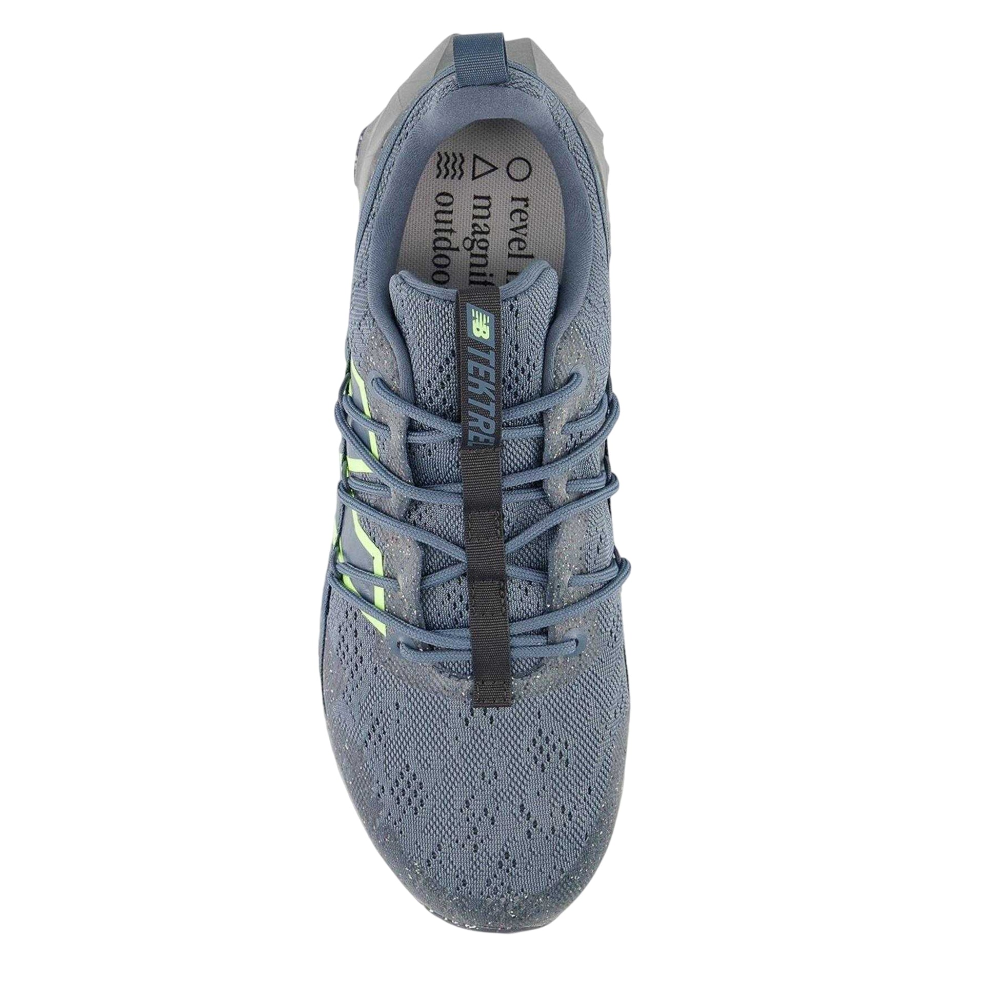 Blue-Glow - Side - New Balance Mens Tektrel Walking Shoes