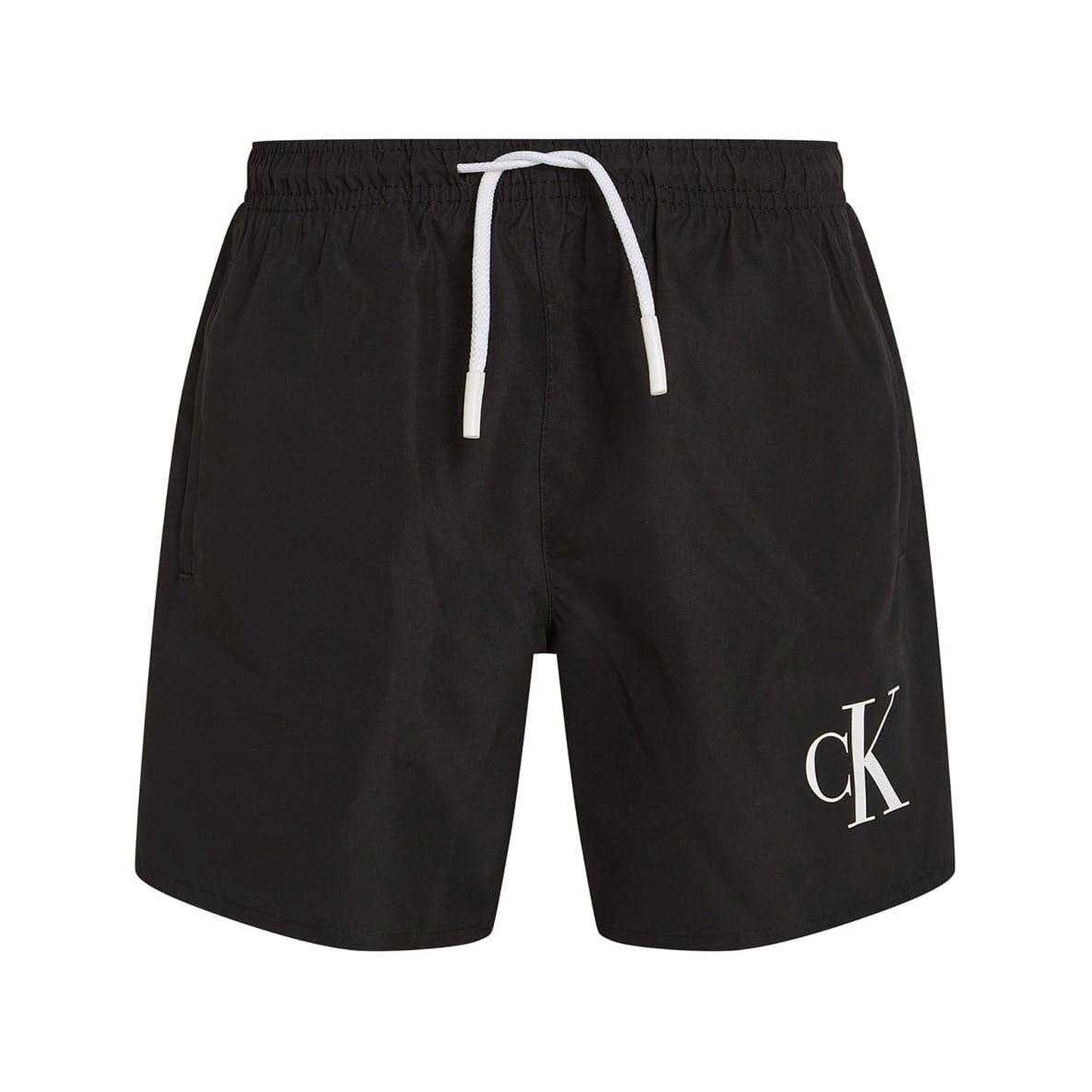 Black - Front - Calvin Klein Boys Swim Shorts