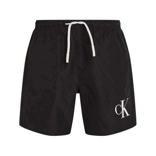 Black - Front - Calvin Klein Boys Swim Shorts