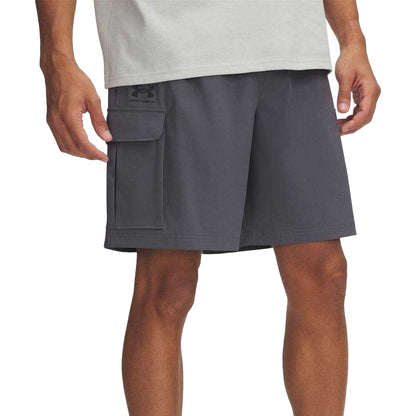 Rock-Black - Front - Under Armour Mens Vibe Woven Cargo Shorts