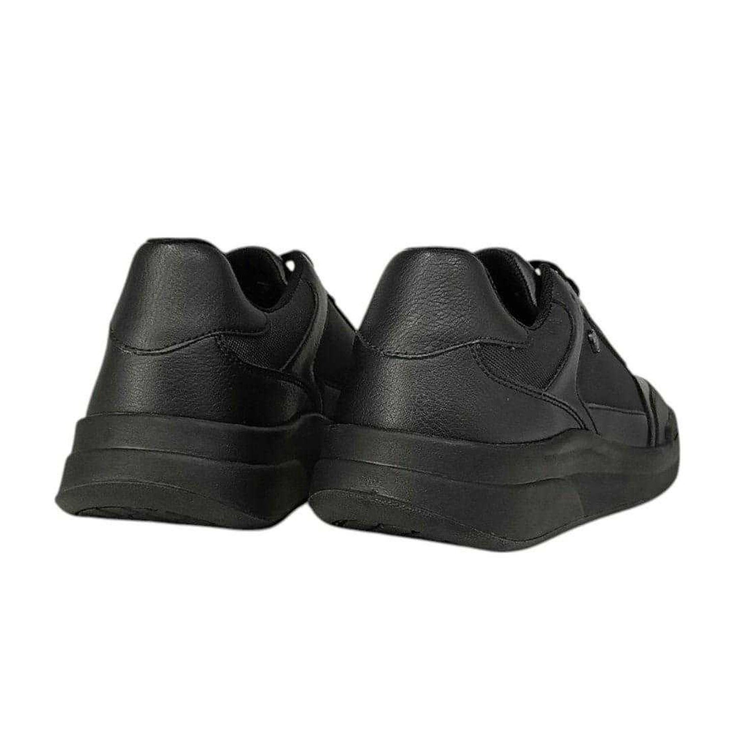 Black - Back - Pretty Green Teen Welwyn Lace Up School Shoes