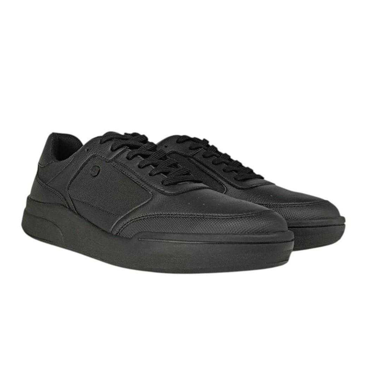 Black - Front - Pretty Green Teen Welwyn Lace Up School Shoes