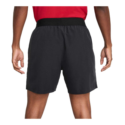Black-White - Back - Nike Mens Advantage Lightweight Regular Shorts