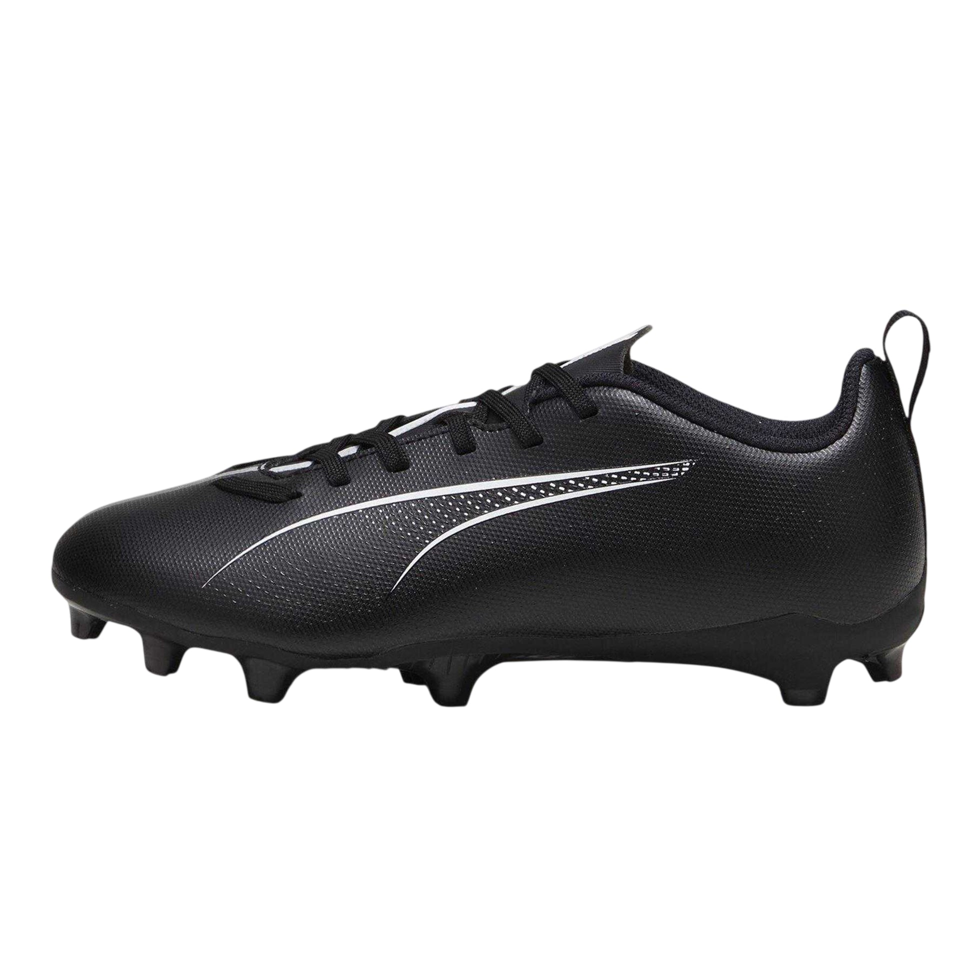 Black-White - Back - Puma Childrens-Kids Ultra 5 Play Firm Ground Football Boots