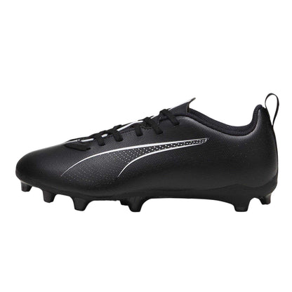 Black-White - Back - Puma Childrens-Kids Ultra 5 Play Firm Ground Football Boots