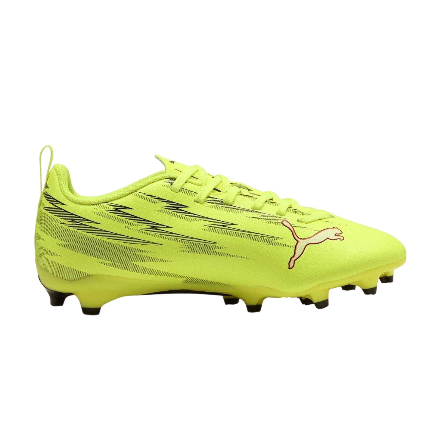 Yellow-Black - Side - Puma Childrens-Kids Ultra 5 Play Firm Ground Football Boots
