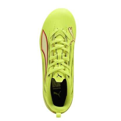 Yellow-Black - Lifestyle - Puma Childrens-Kids Ultra 5 Play Firm Ground Football Boots