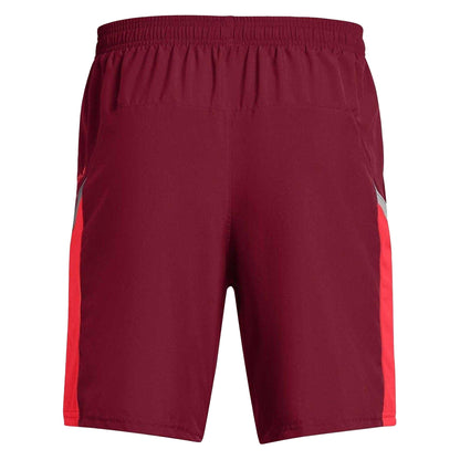 Red - Back - Under Armour Mens Woven Cargo Shorts