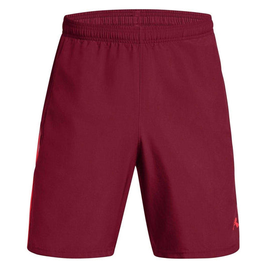 Red - Front - Under Armour Mens Woven Cargo Shorts