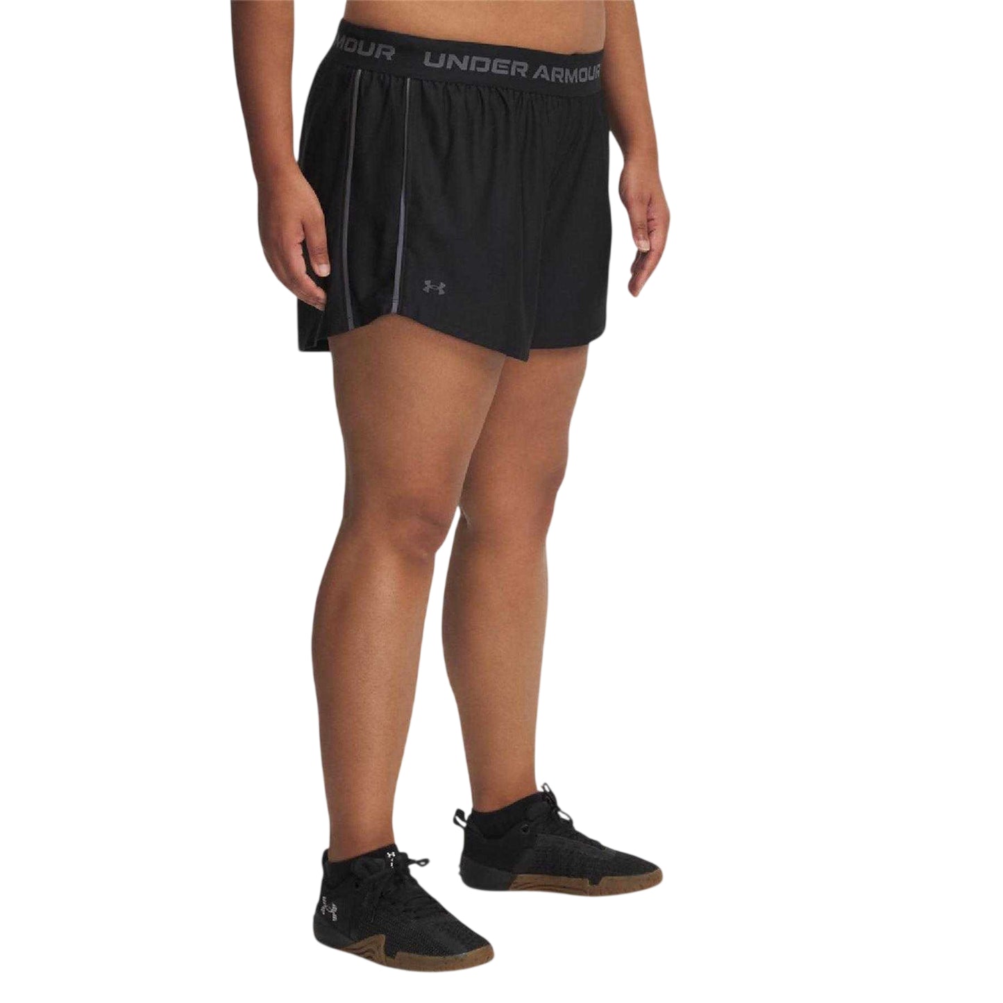 Black - Front - Under Armour Womens-Ladies Play Up Shorts