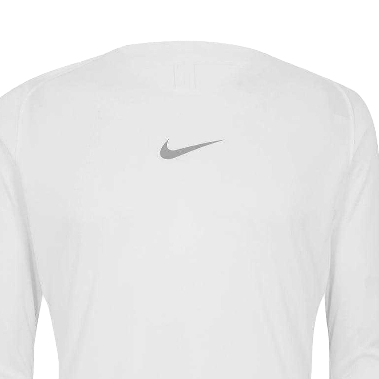 White-Cool Grey - Back - Nike Womens-Ladies Crew Neck Slim Long-Sleeved Base Layer Top