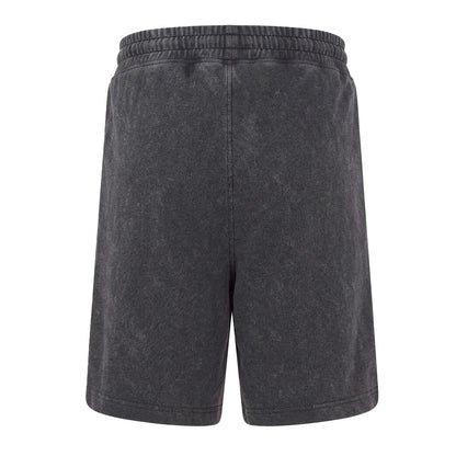 Black - Back - Hugo Mens Washed Elasticated Waist Relaxed Fit Sweat Shorts