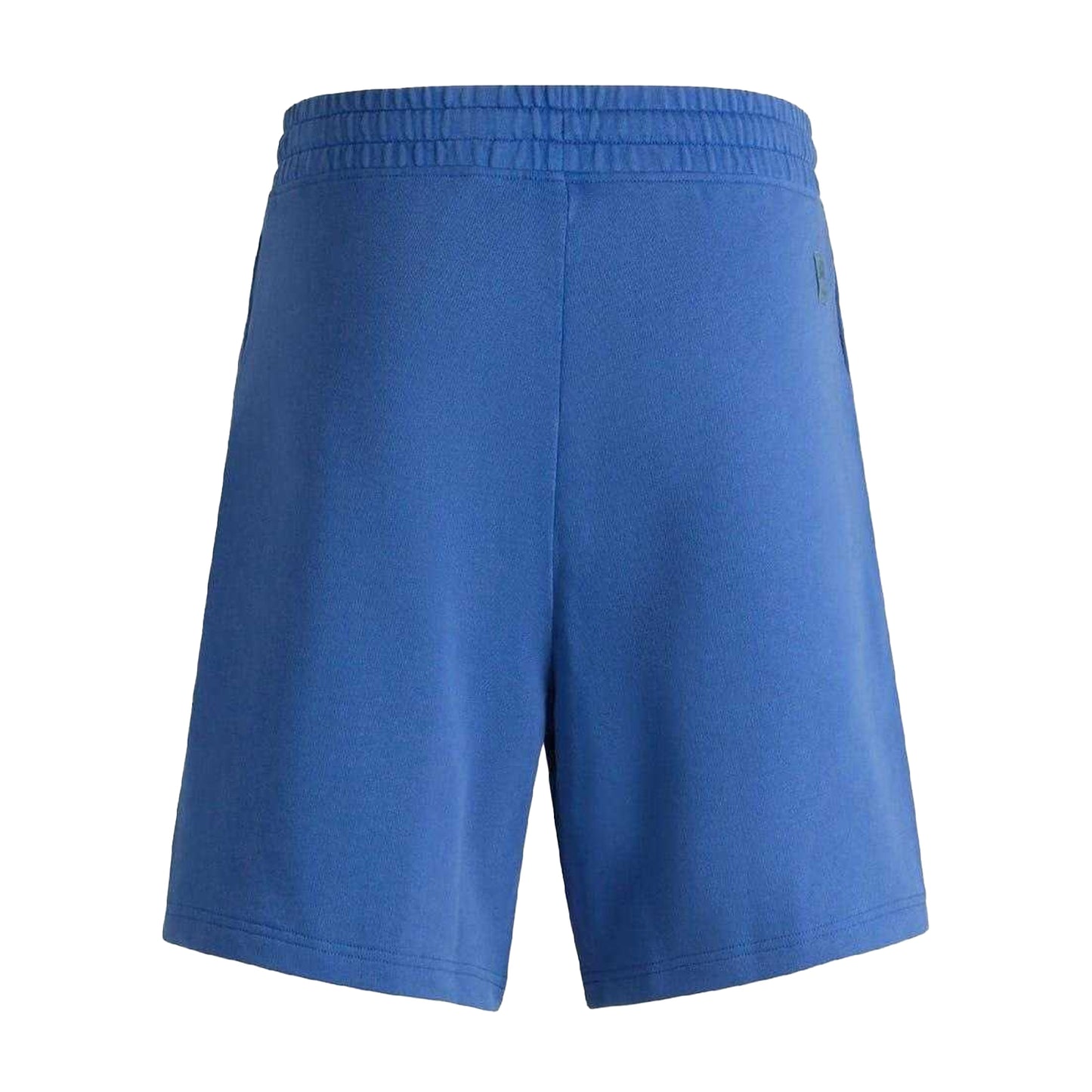 Medium Blue - Back - Hugo Mens Washed Elasticated Waist Relaxed Fit Sweat Shorts