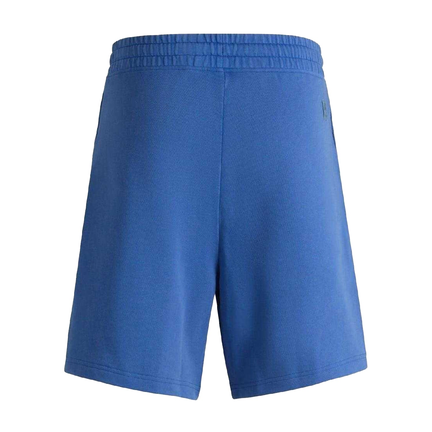 Medium Blue - Back - Hugo Mens Washed Elasticated Waist Relaxed Fit Sweat Shorts