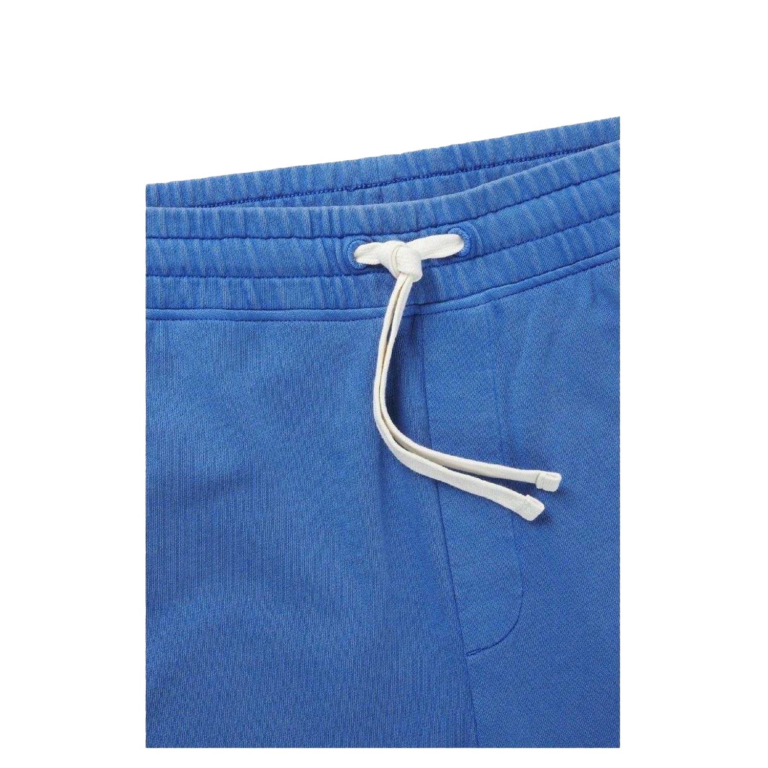 Medium Blue - Side - Hugo Mens Washed Elasticated Waist Relaxed Fit Sweat Shorts