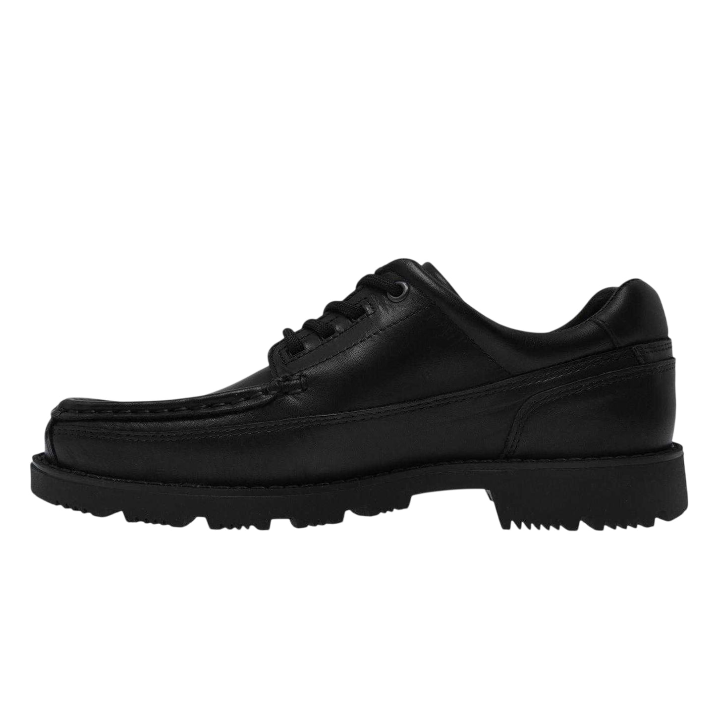 Black - Side - Rockport Boys Leather TruTECH Shoes