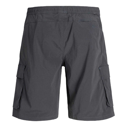 Asphalt - Back - Jack And Jones Mens Technical Cargo Shorts