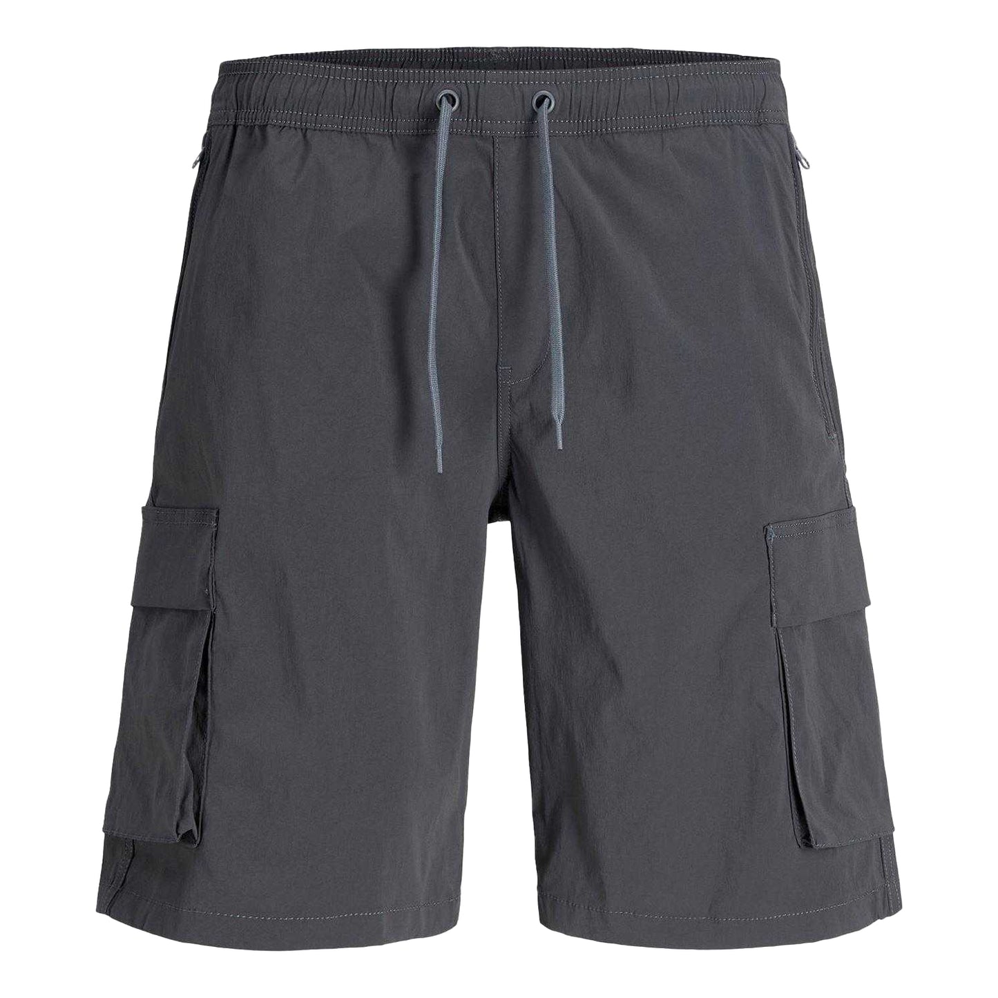 Asphalt - Front - Jack And Jones Mens Technical Cargo Shorts