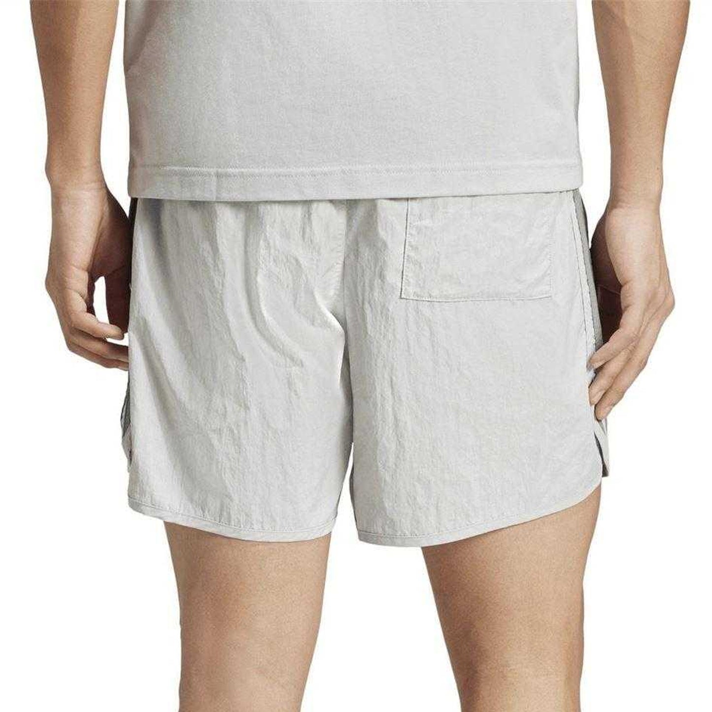 Grey - Back - Adidas Mens Sprinter Running Shorts