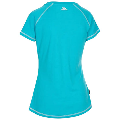 Blue - Back - Trespass Womens-Ladies Viktoria Active T-Shirt