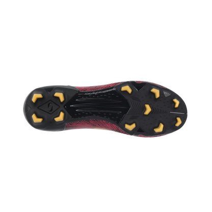 Red-Gold - Side - Sondico Childrens-Kids Blaze Iron Man Firm Ground Football Boots