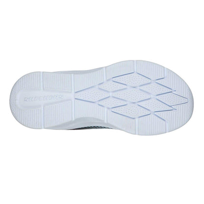 Black-Aqua - Lifestyle - Skechers Girls Microspec Diagonal Stripe Trainers