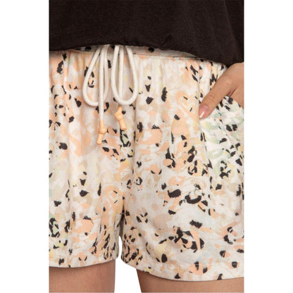 Orange - Lifestyle - PJ Salvage Womens-Ladies Leopard Print Lounge Shorts