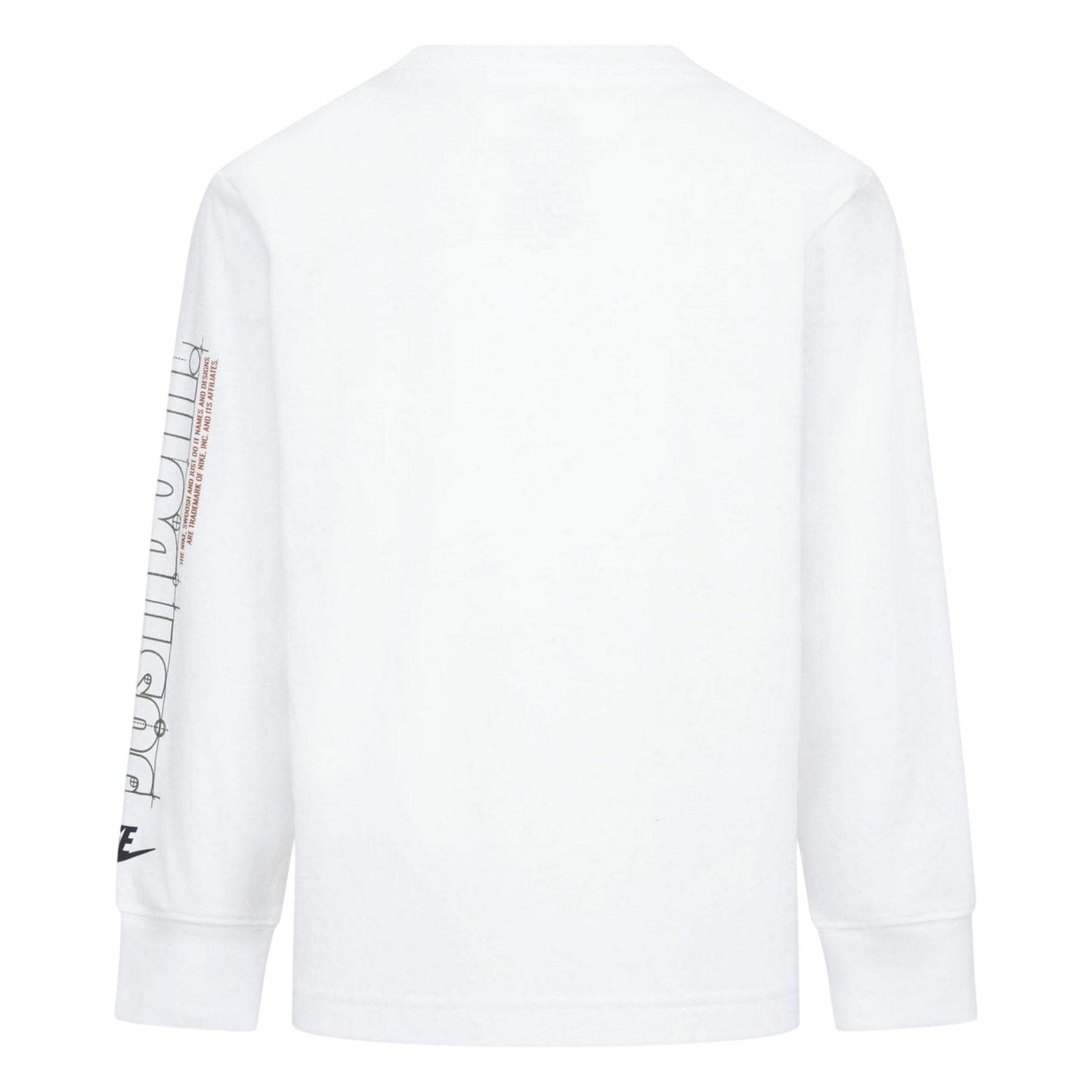 White - Back - Nike Womens-Ladies Blueprint Long-Sleeved T-Shirt
