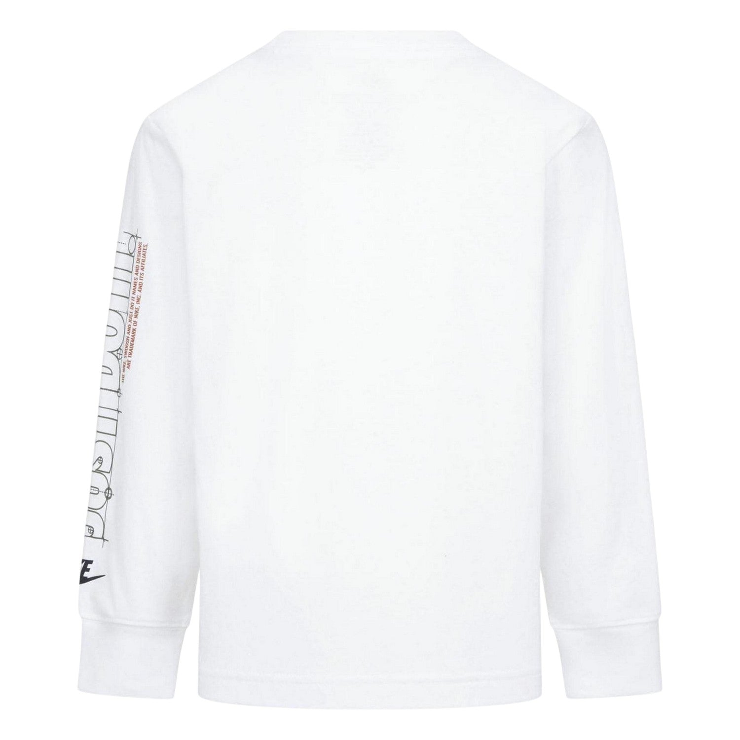 White - Back - Nike Womens-Ladies Blueprint Long-Sleeved T-Shirt