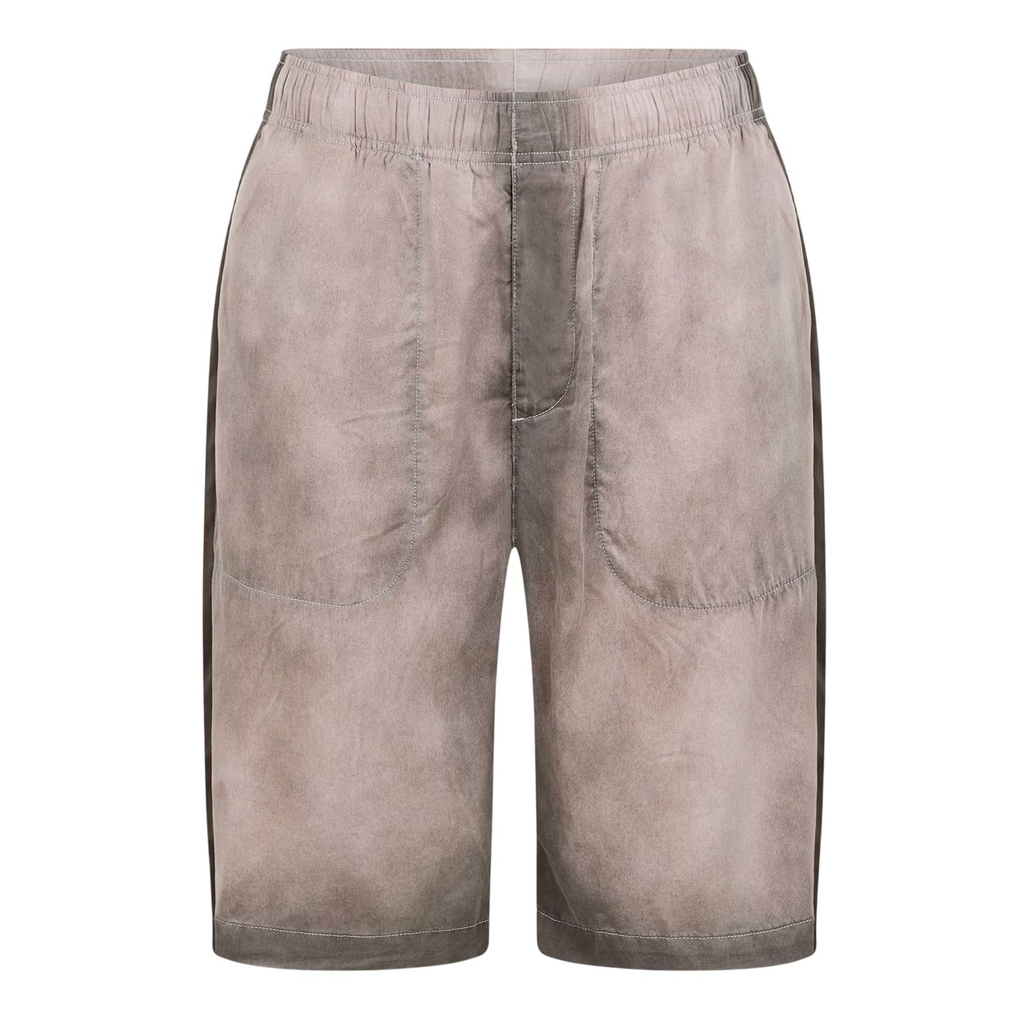 Grey - Front - Diesel Mens Relaxed Fit Casual Sweat Shorts