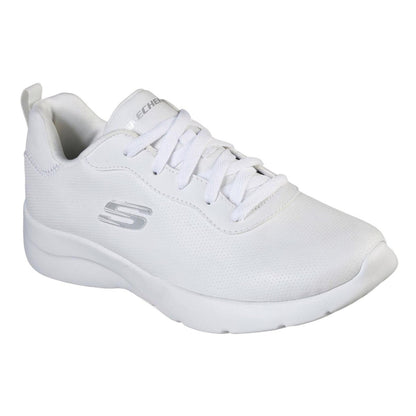 White - Front - Skechers Womens-Ladies Dynamight 2.0 - Eazy Feelz Trainers