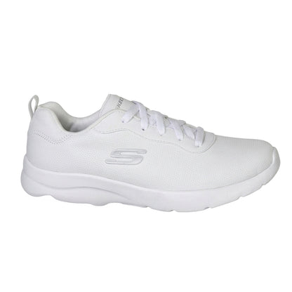 White - Side - Skechers Womens-Ladies Dynamight 2.0 - Eazy Feelz Trainers