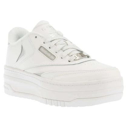 White - Front - Reebok Childrens-Kids Club C Extra Leather Trainers