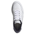 White-Navy - Close up - Adidas Mens Courtphase Leather Court Trainers